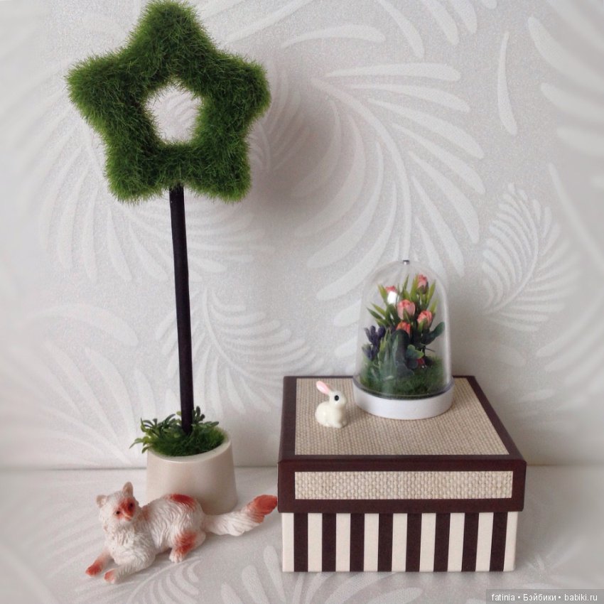 Весеннее настроение. Миниатюра из комнатных растений для любимых кукол