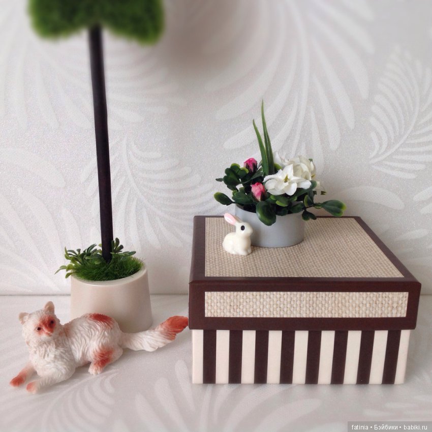 Весеннее настроение. Миниатюра из комнатных растений для любимых кукол (фото 7)