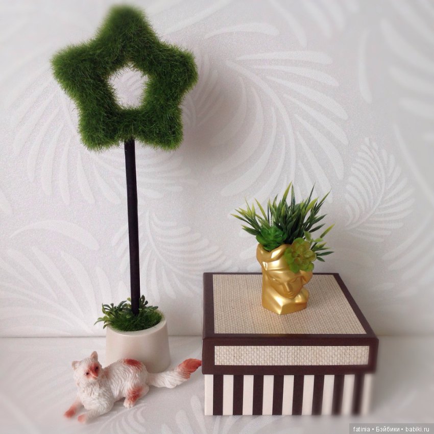 Весеннее настроение. Миниатюра из комнатных растений для любимых кукол (фото 10)
