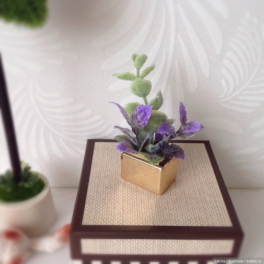 Весеннее настроение. Миниатюра из комнатных растений для любимых кукол