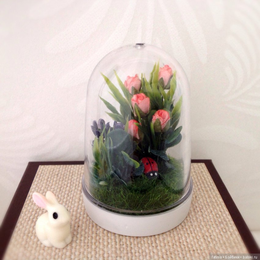 Весеннее настроение. Миниатюра из комнатных растений для любимых кукол