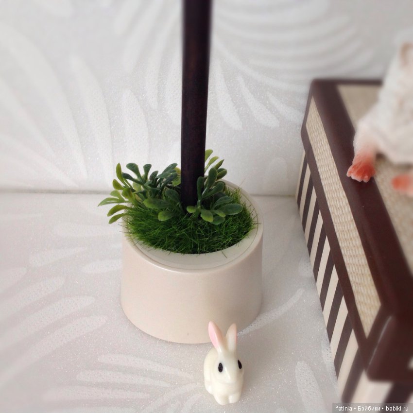 Весеннее настроение. Миниатюра из комнатных растений для любимых кукол (фото 4)