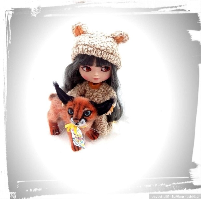 Малыш каракал, степная рысь