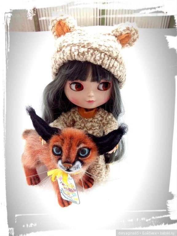 Малыш каракал, степная рысь