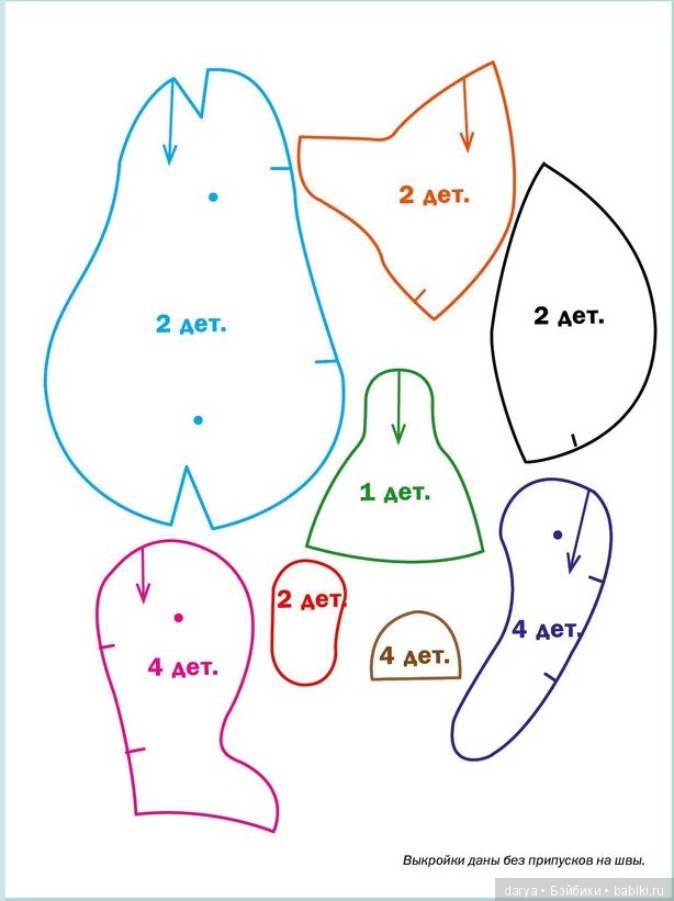 Мишка тедди, авторская выкройка Натальи Бухариной (фото 2)