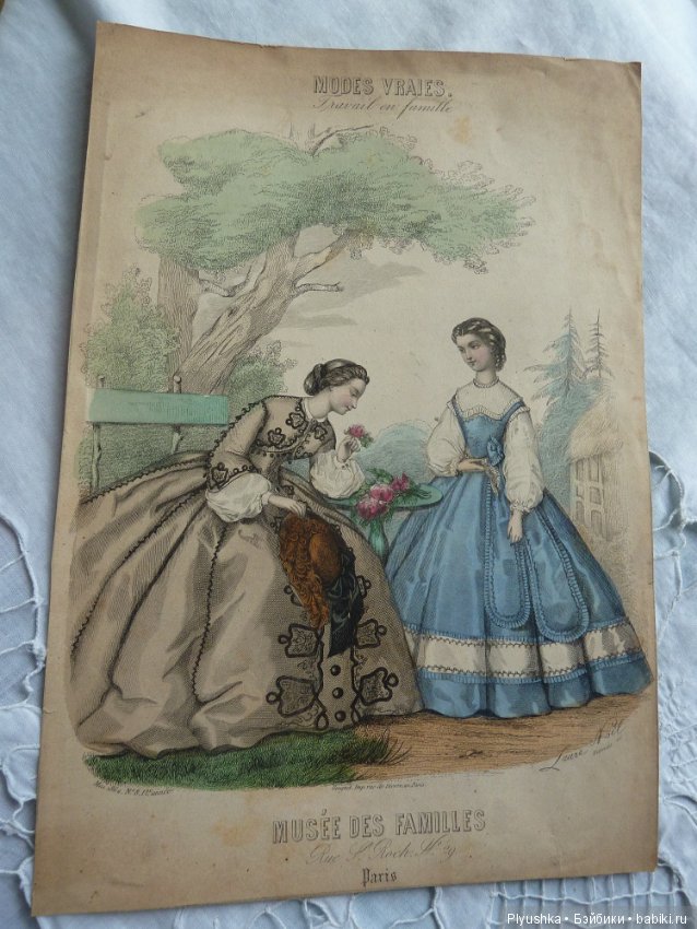 Журнал "La Mode illustree" начала 20-го века и приложения к нему