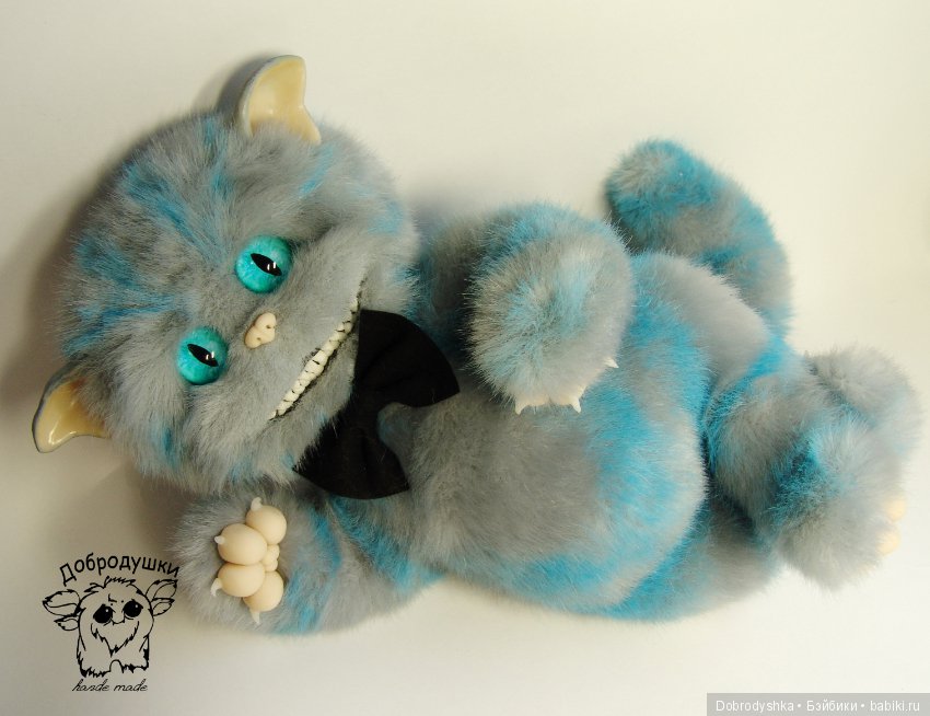 Чеширский кот — Игрушки в смешанной технике (мех и глина): Арт (фото 4)