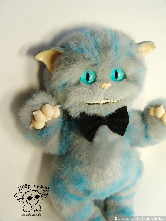 Чеширский кот — Игрушки в смешанной технике (мех и глина): Арт (фото 5)