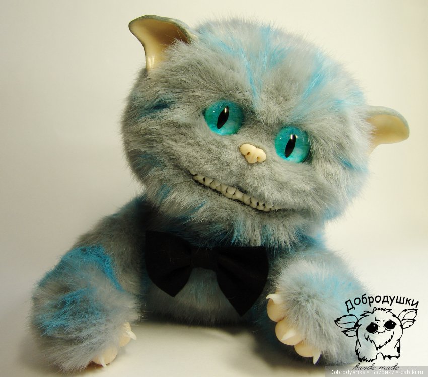 Чеширский кот — Игрушки в смешанной технике (мех и глина): Арт (фото 2)