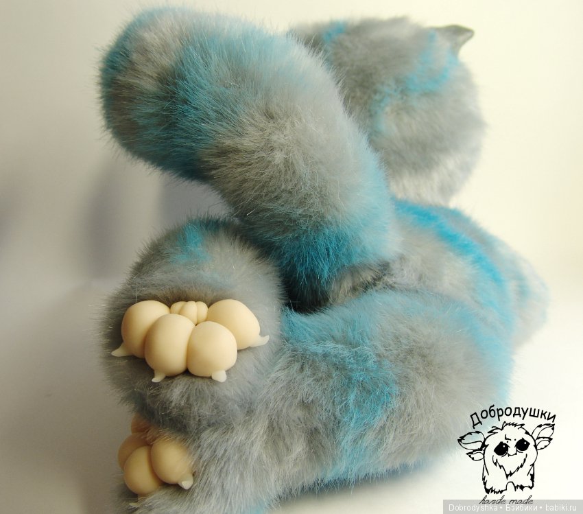 Чеширский кот — Игрушки в смешанной технике (мех и глина): Арт (фото 7)