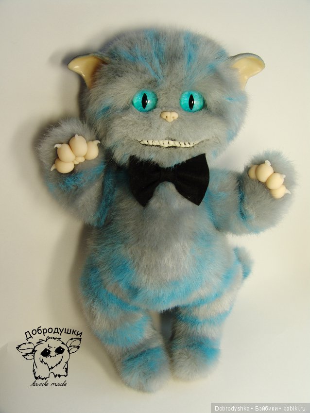 Чеширский кот — Игрушки в смешанной технике (мех и глина): Арт (фото 3)