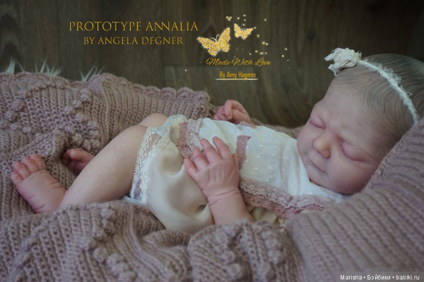 Молд для куклы реборн Annalia, скульптор Angela Degner