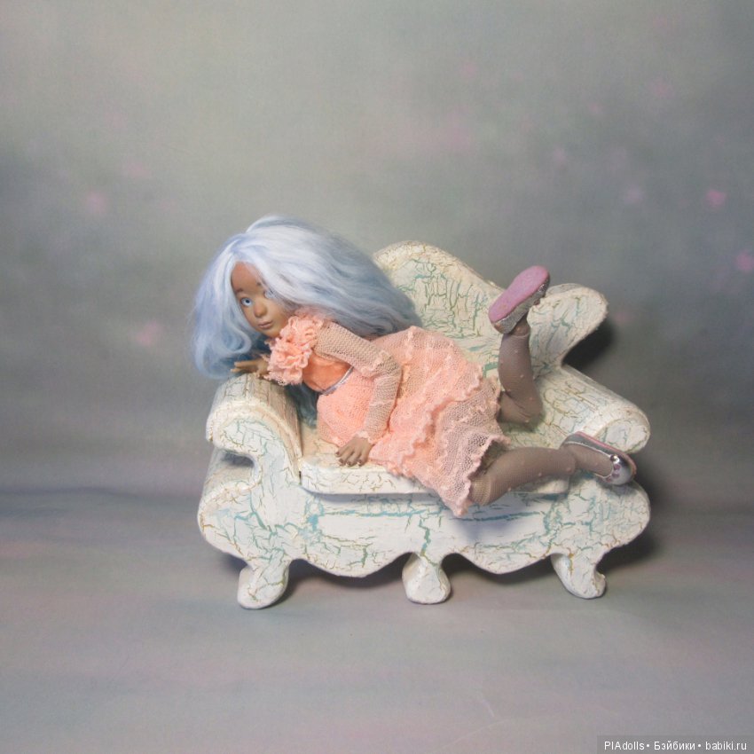 "Pearl" мулаточка 22 см — Авторские шарнирные куклы своими руками: лепка (фото 6)
