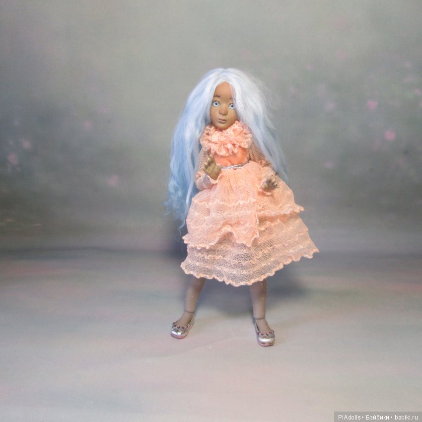 "Pearl" мулаточка 22 см — Авторские шарнирные куклы своими руками: лепка