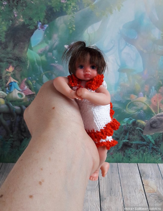 Авторские куклы 11 и 12 см в ожидании лета (фото 7)