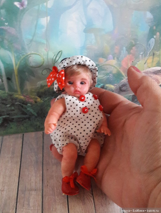 Авторские куклы 11 и 12 см в ожидании лета (фото 5)