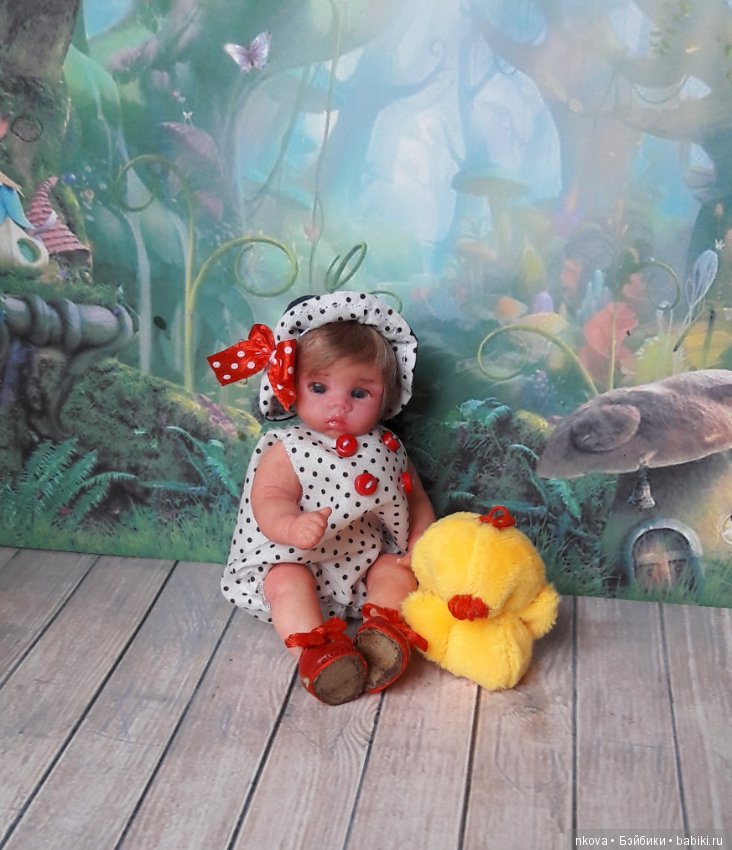 Авторские куклы 11 и 12 см в ожидании лета (фото 6)