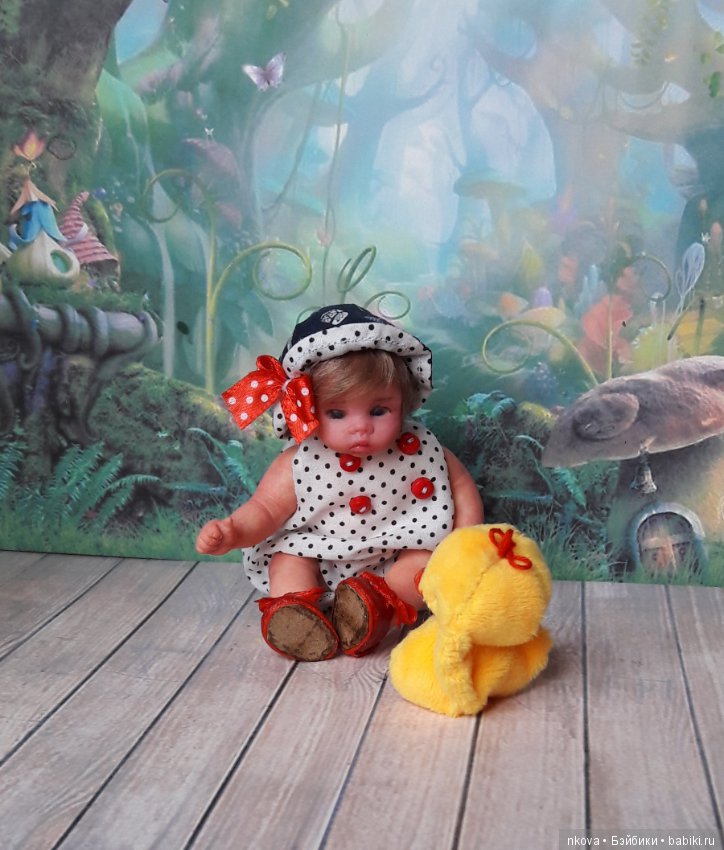 Авторские куклы 11 и 12 см в ожидании лета