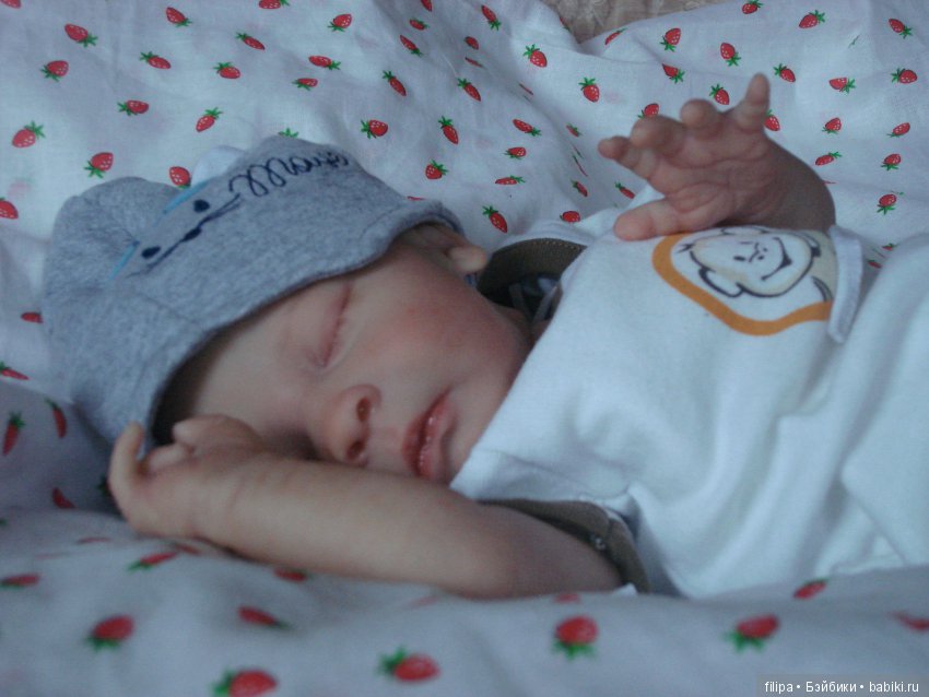 Малышочек Арсений, молд Realborn Joseph Asleep от скульптора Denise Pratt