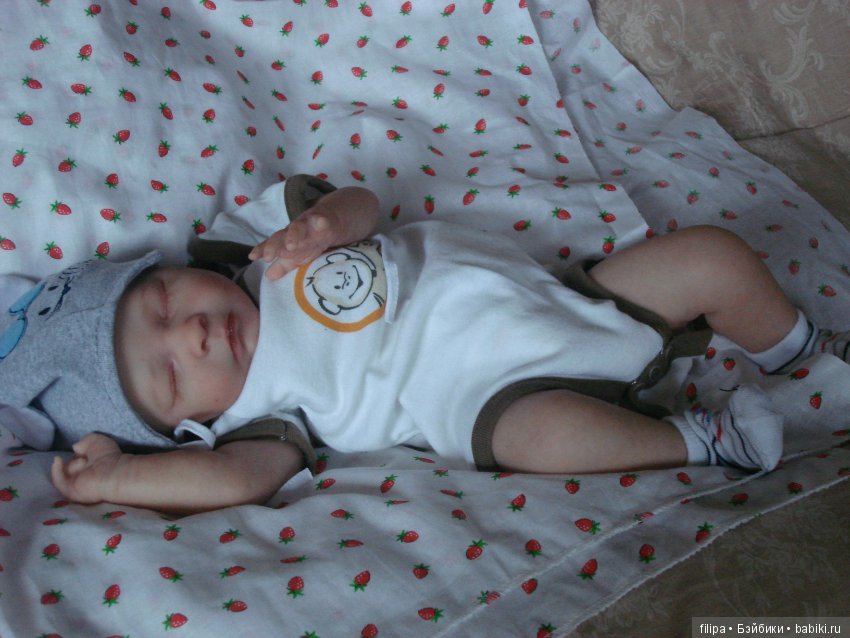 Малышочек Арсений, молд Realborn Joseph Asleep от скульптора Denise Pratt