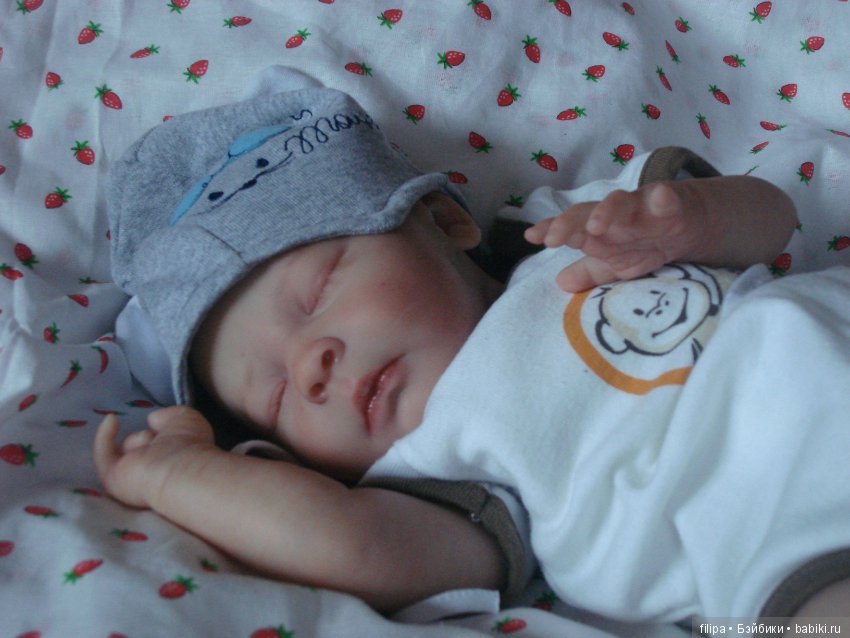 Малышочек Арсений, молд Realborn Joseph Asleep от скульптора Denise Pratt