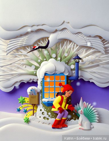 Уникальные картины в технике Бумагопластика от Hideharu Naitoh