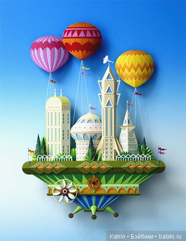 Уникальные картины в технике Бумагопластика от Hideharu Naitoh