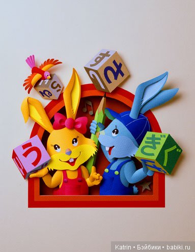 Уникальные картины в технике Бумагопластика от Hideharu Naitoh