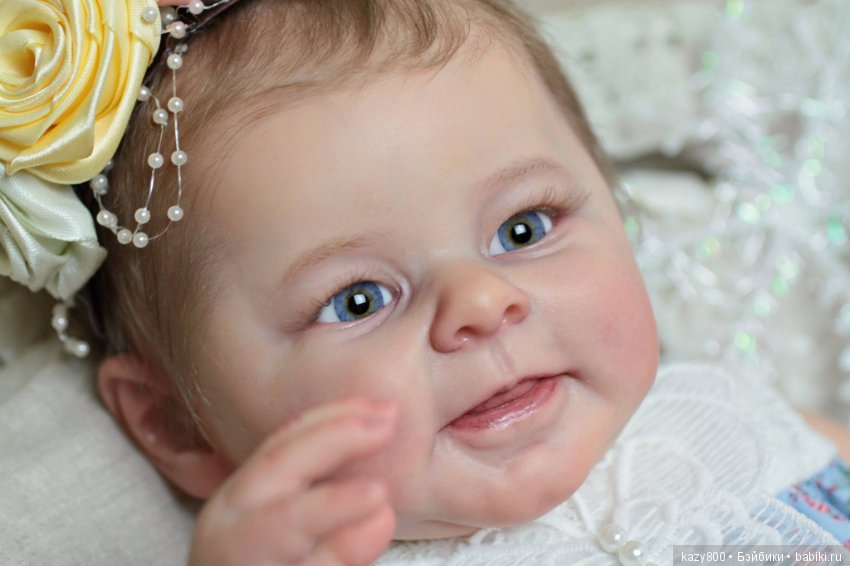 Затем у меня появилось вот такое нежное создание, малышка Гретта. Куклы реборн Елены Коротковой (фото 7)