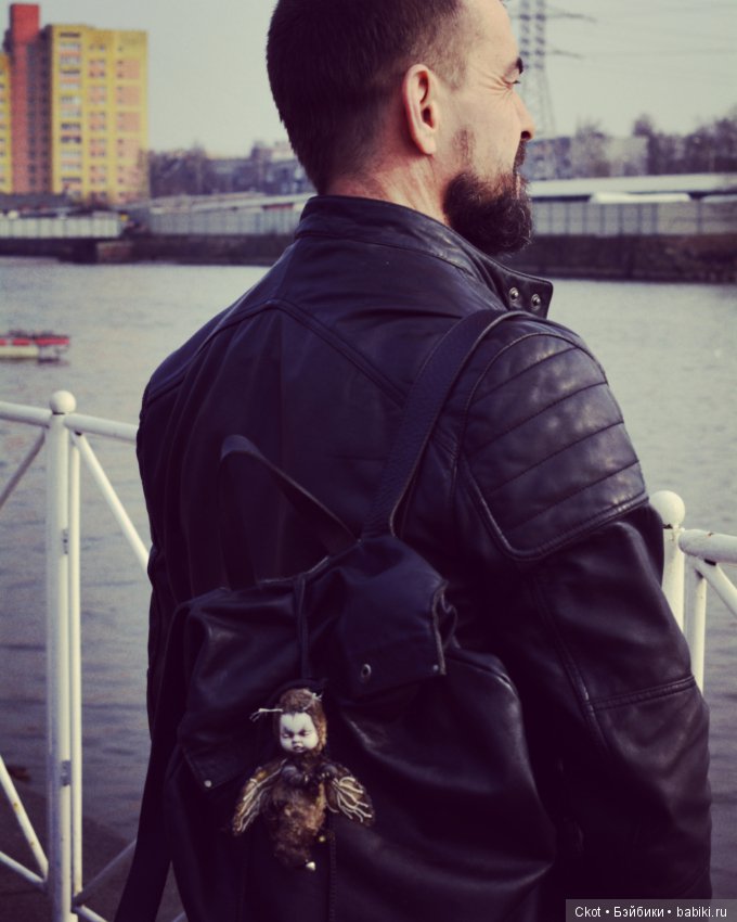 Мотылек по жизни — Игрушки в смешанной технике (мех и глина): Арт