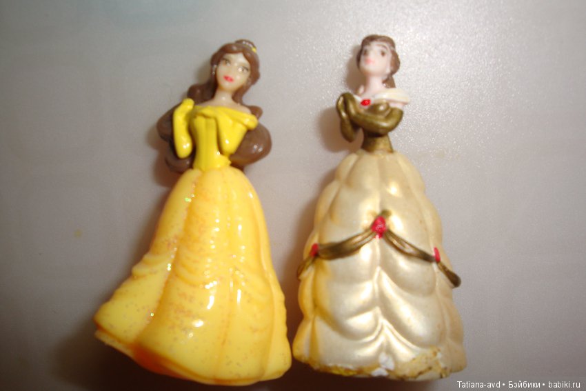 Принцессы Диснея. Сравнение двух серий. Золотая серия Ландрин и Киндер