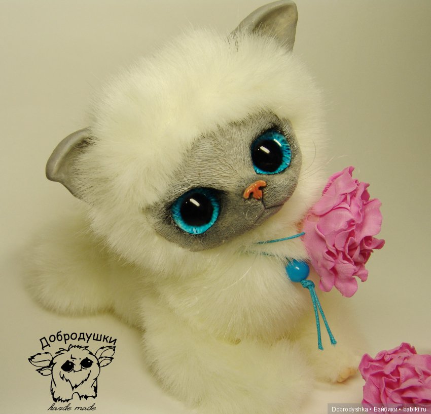 Котенок Василиска в розах