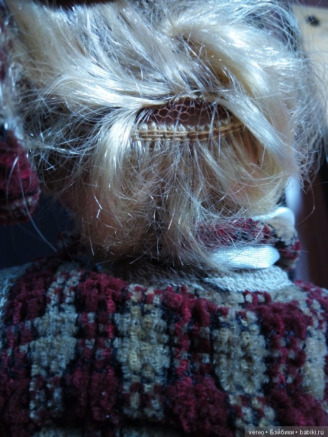 Особенности крепления волос у фарфоровых мягконабивных кукол (фото 5)