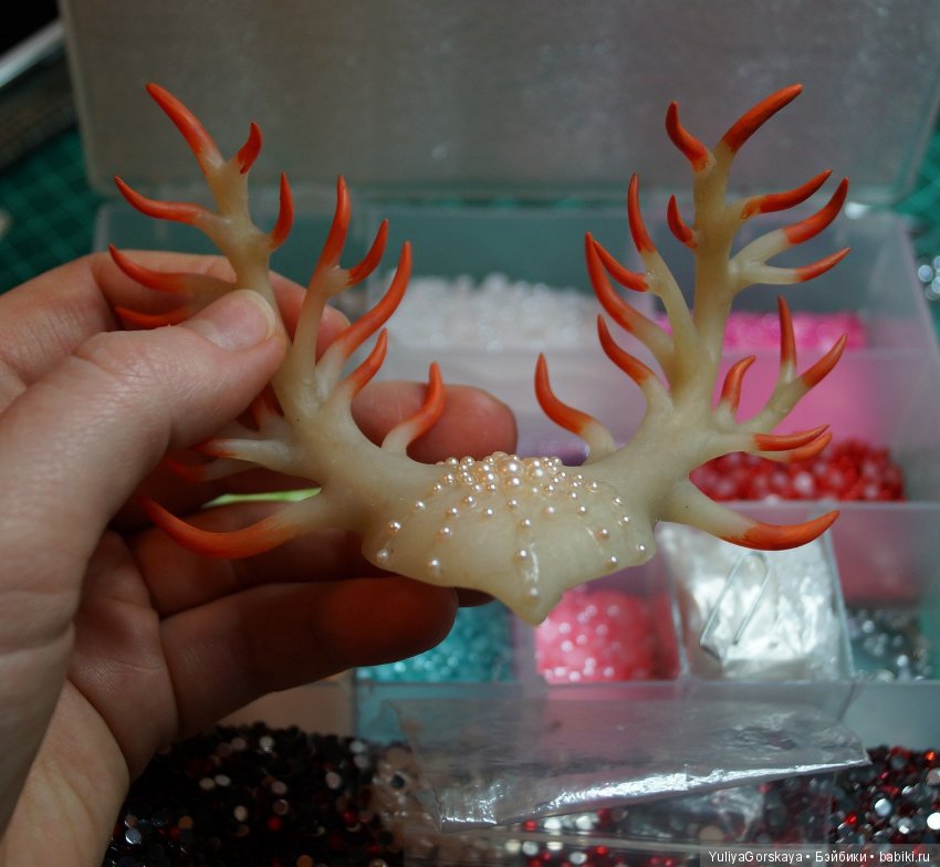 Процесс работы над рогатой собачкой (фото 7)