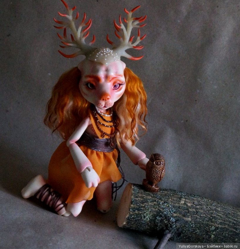 Моя рогатенькая собачка готова. Осталось придумать ей имя. Скоро она мне его сама подскажет (фото 5)