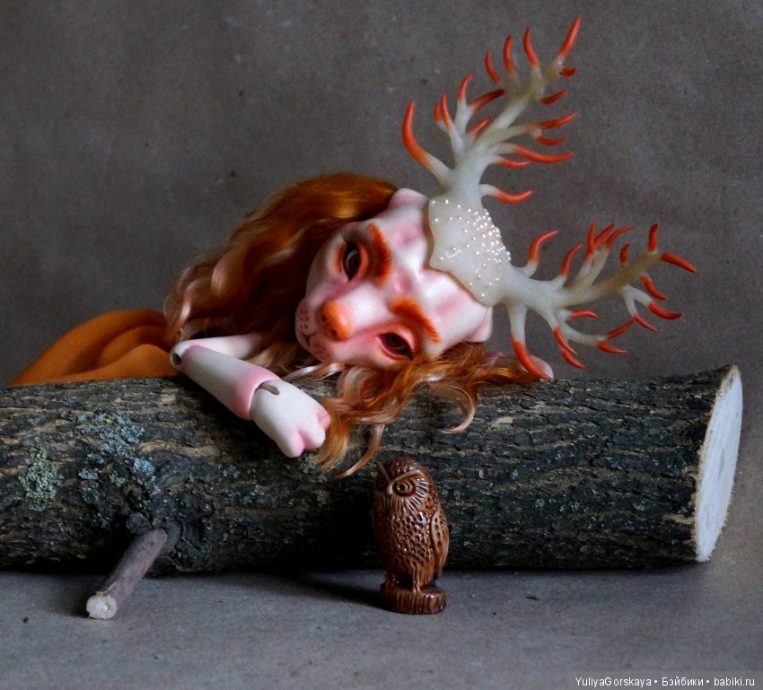 Моя рогатенькая собачка готова. Осталось придумать ей имя. Скоро она мне его сама подскажет (фото 2)