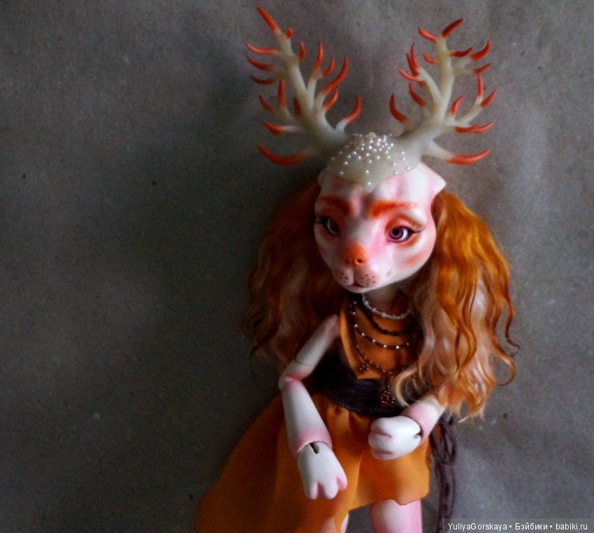 Моя рогатенькая собачка готова. Осталось придумать ей имя. Скоро она мне его сама подскажет (фото 7)