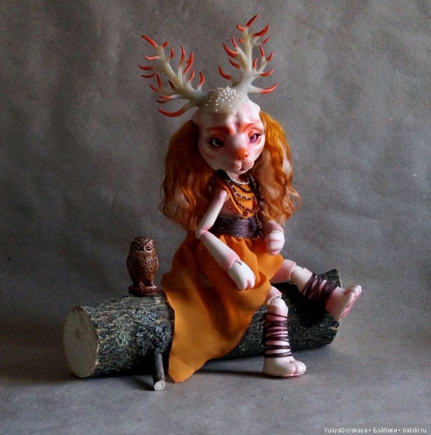 Моя рогатенькая собачка готова. Осталось придумать ей имя. Скоро она мне его сама подскажет (фото 10)