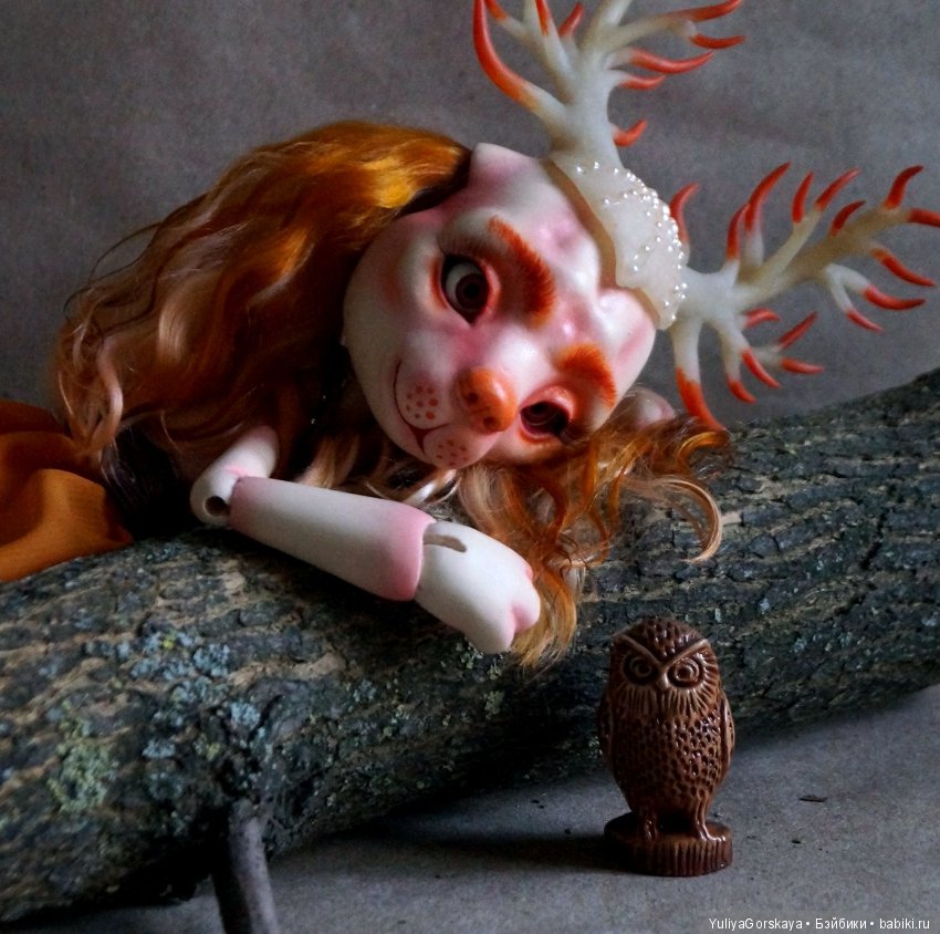 Моя рогатенькая собачка готова. Осталось придумать ей имя. Скоро она мне его сама подскажет (фото 4)