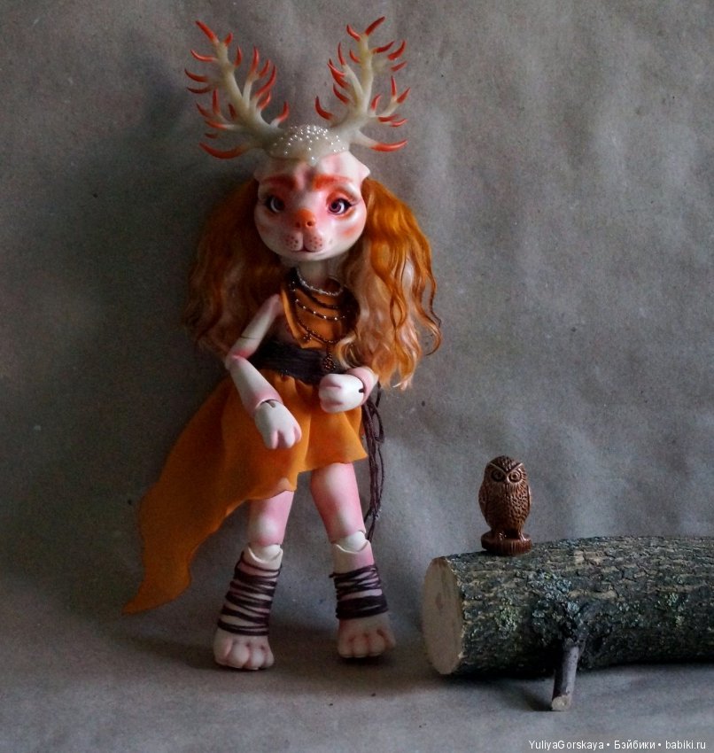 Моя рогатенькая собачка готова. Осталось придумать ей имя. Скоро она мне его сама подскажет (фото 9)