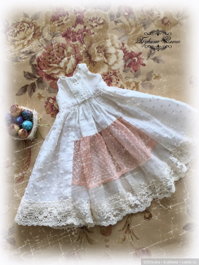 Пасхальная малышка, коллекционная текстильная кукла (фото 8)