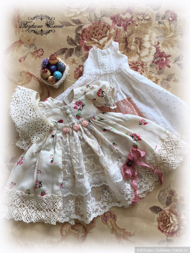 Пасхальная малышка, коллекционная текстильная кукла (фото 6)