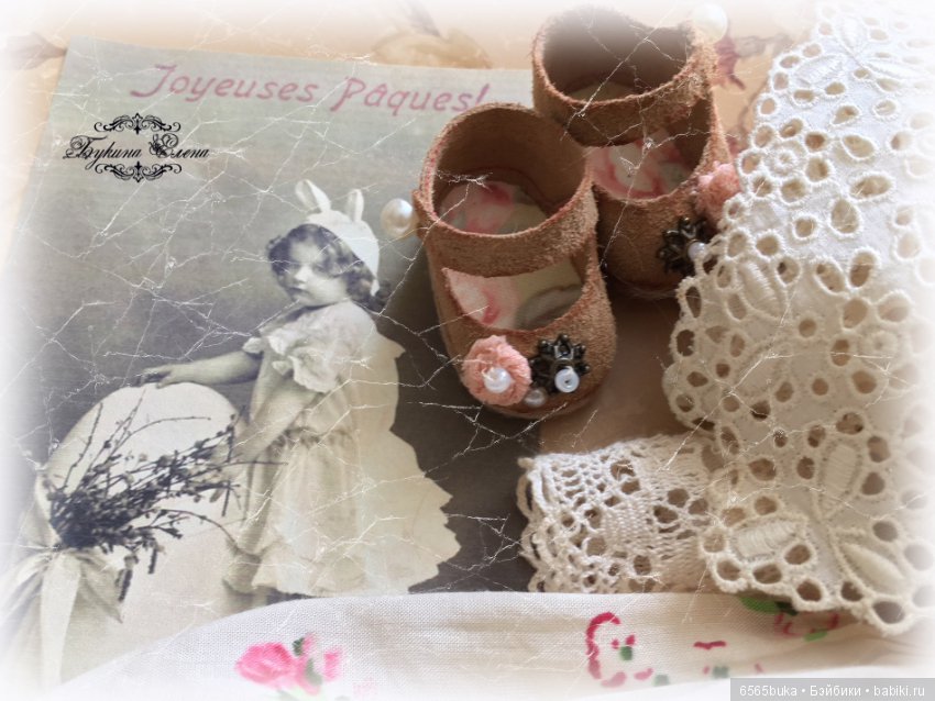 Пасхальная малышка, коллекционная текстильная кукла (фото 9)