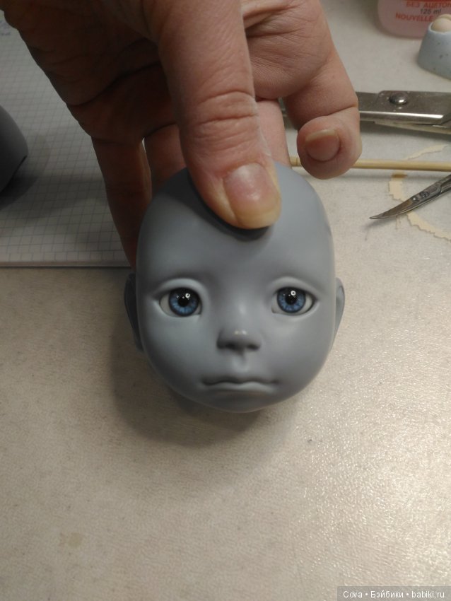 Новый молд - Ксюня — Авторские шарнирные куклы своими руками: лепка (фото 10)