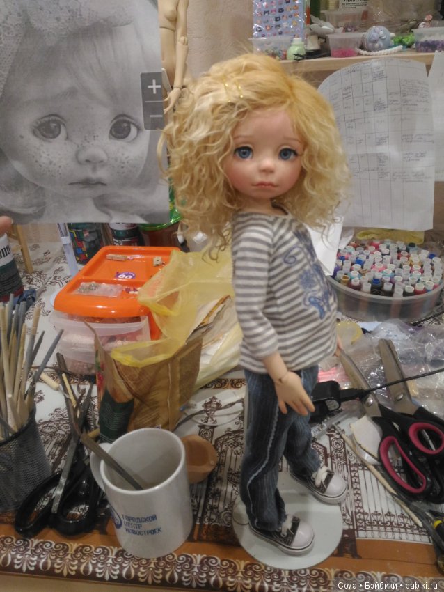 Новый молд - Ксюня — Авторские шарнирные куклы своими руками: лепка