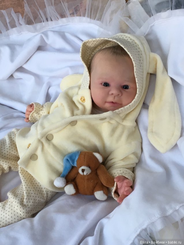 Кнопик кукла-реборн Элины Кудрявцевой