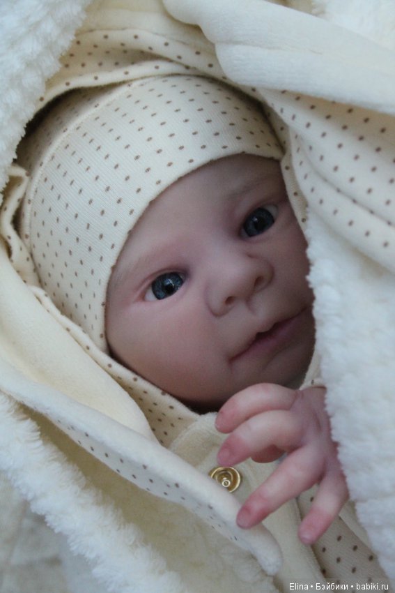 Кнопик кукла-реборн Элины Кудрявцевой