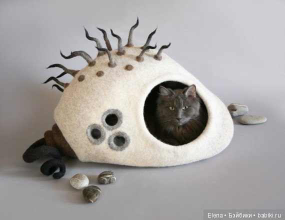 Войлочные домики для коше от Юлии Косатой (фото 3)