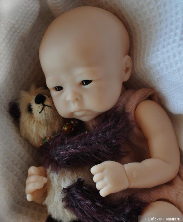 Мини молдик для куклы реборн Lilly Loo от скульптора Marita Winters (фото 4)