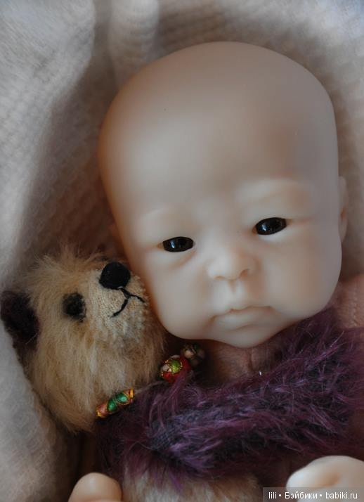 Мини молдик для куклы реборн Lilly Loo от скульптора Marita Winters (фото 3)